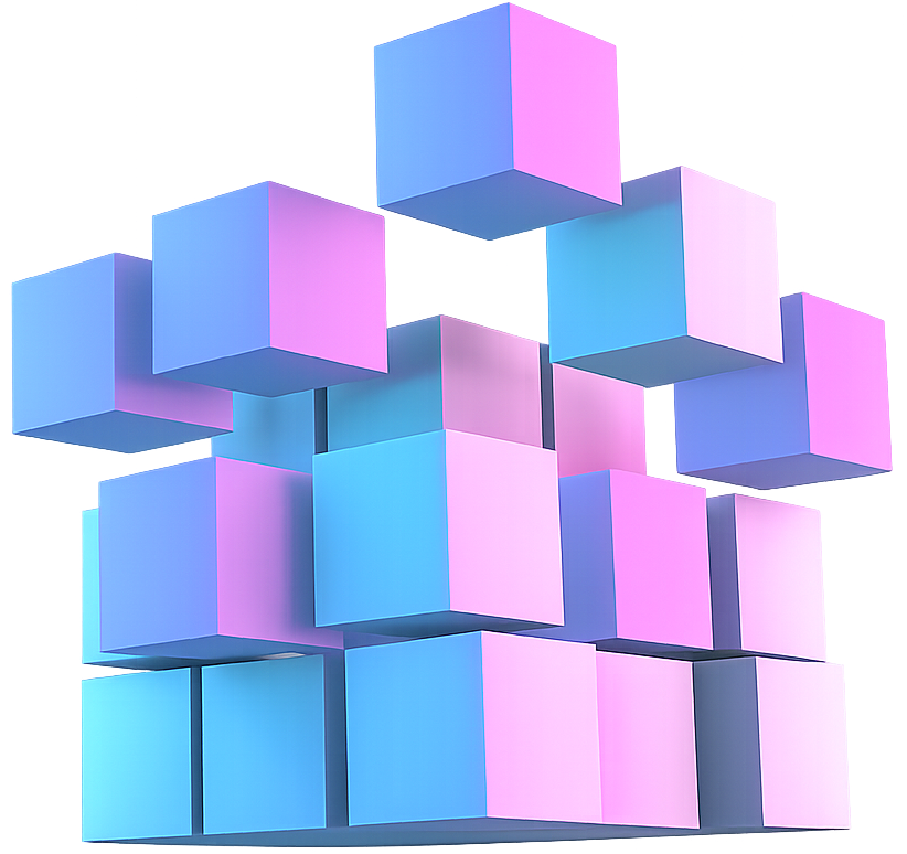 3D block mockup